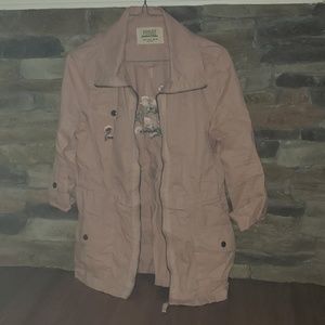 Embroidered petal pink Jacket